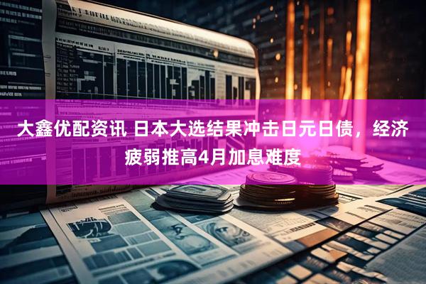 大鑫优配资讯 日本大选结果冲击日元日债，经济疲弱推高4月加息难度