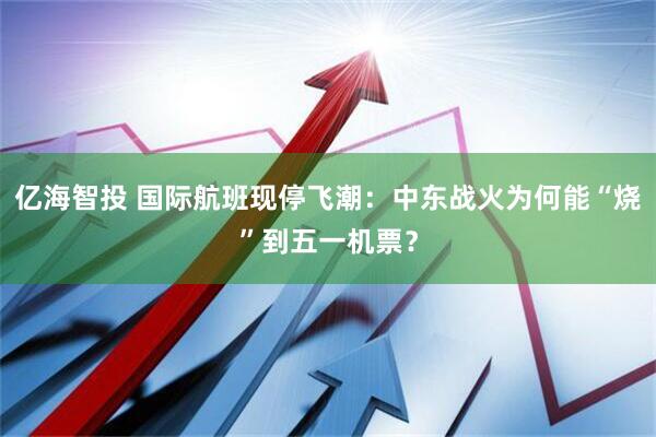 亿海智投 国际航班现停飞潮：中东战火为何能“烧”到五一机票？